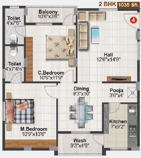 VBM Cute - Floor Plan