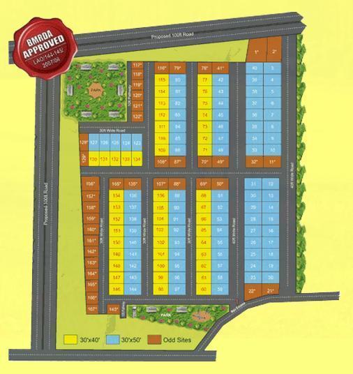 S V Royal Homes Layout Plot - Master Plan