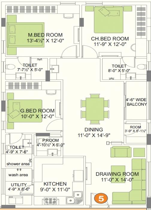 Alekhya Windmills - Floor Plan