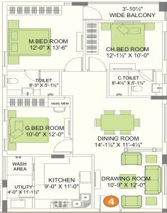 Alekhya Windmills - Floor plan