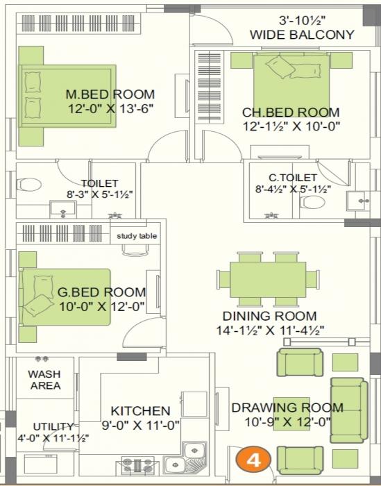 Alekhya Windmills - Floor Plan