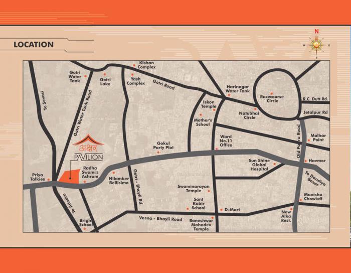 Akshar Pavilion Apartment - Locality