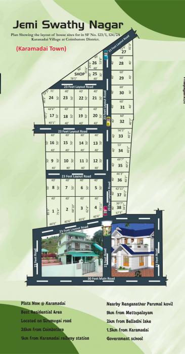 Jemi Swathi Nagar Plot - Master Plan