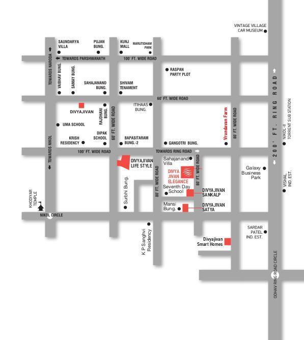 Divyajivan Elegance - Locality