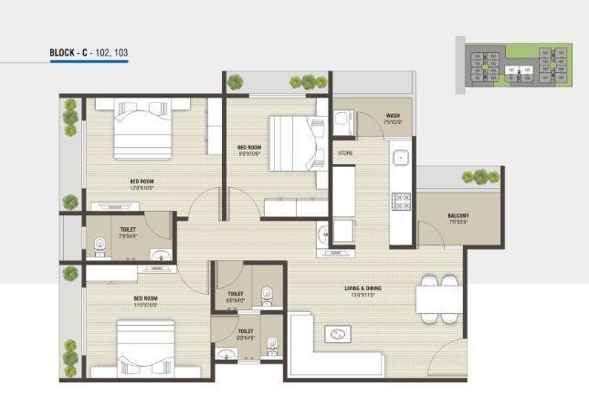 Shree Sanidhya II - Floor Plan