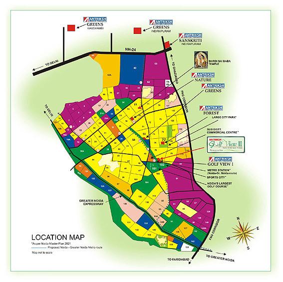 Antriksh Golf View II - Locality