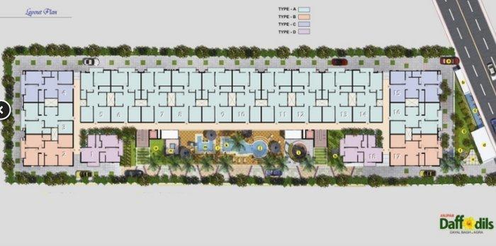 Anupam Daffodils - Master Plan