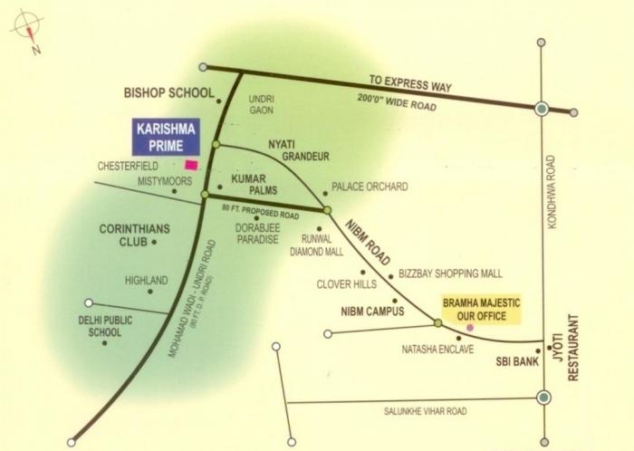 Bramha Majestic - Locality