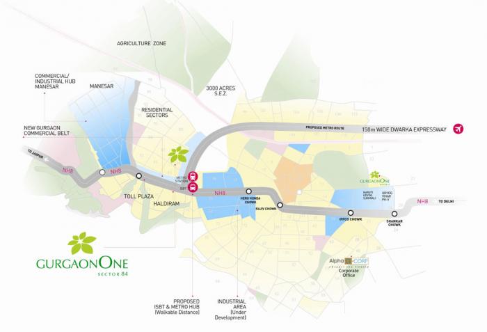 Alpha Gurgaon One - Locality