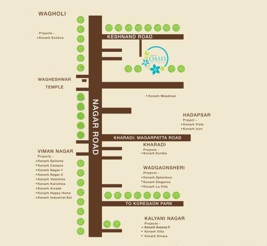 Konark Oasis - Locality