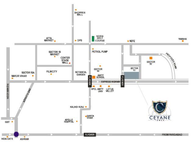 Supertech Ceyane Tower - Locality