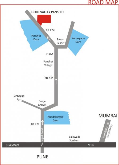 Gold Valley Panshet - Locality