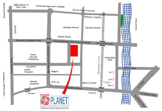 Parsvnath Planet - Locality