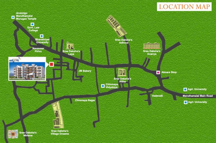 Sree Dakshas Adyant - Locality