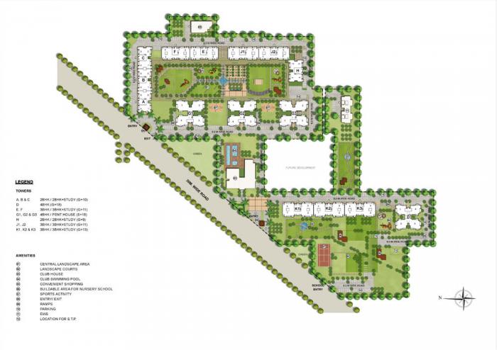 Indiabulls Centrum Park - Site Plan