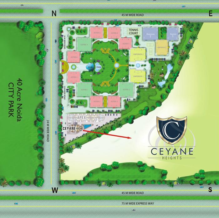 Supertech Ceyane Tower - Master Plan