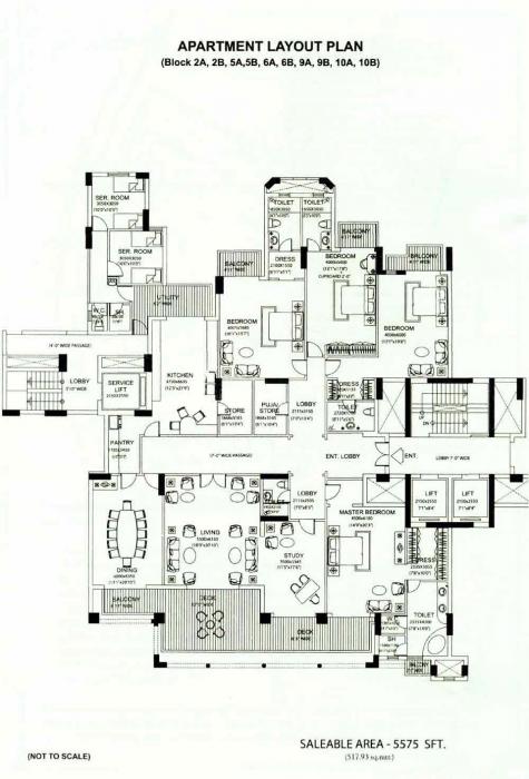 DLF The Aralias - Floor Plan