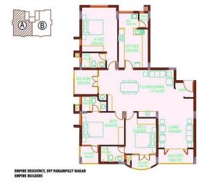 Empire Residency - Floor plan