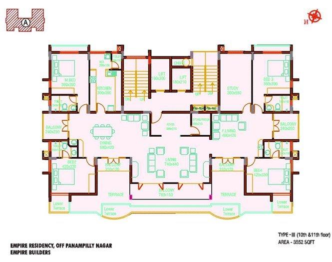 Empire Residency - Floor Plan