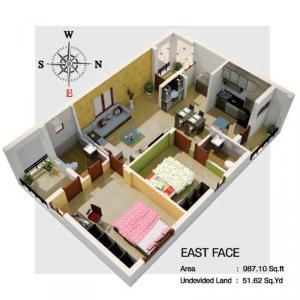 Raghava Vijayram Vihar Apartment - Floor plan