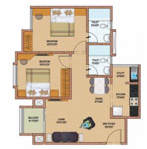 Brigade Sparkle - Floor plan