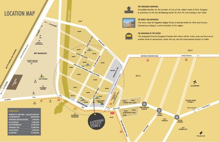 Ameya Sapphire Eighty Three - Locality