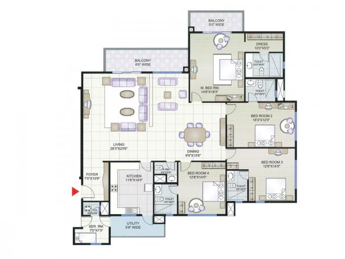 Floor Plan Bhk In Whitefield For Sale Prestige Shantiniketan In