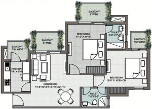 Supertech Araville - Floor plan