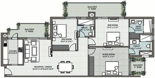 Supertech Araville - Floor Plan