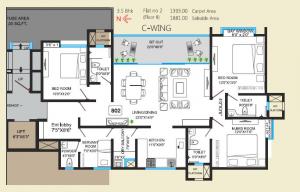 Bhandari Aura - Floor plan