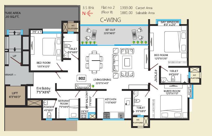 Bhandari Aura - Floor Plan