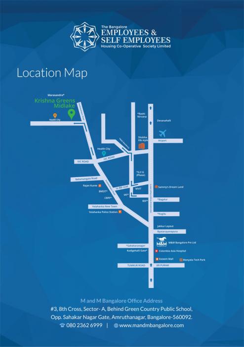 M and M Krishna Greens Midlake - Locality