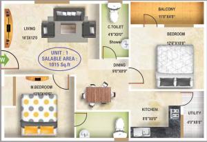 5 Elements Aditya Harmony - Floor plan