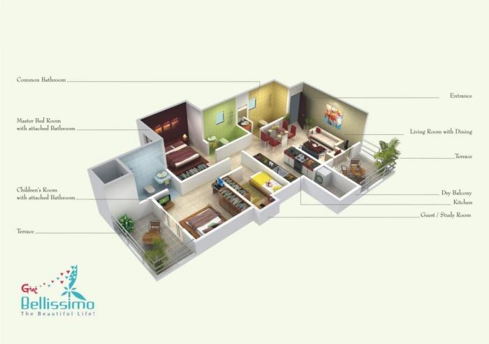 Gini Bellissimo - Floor Plan