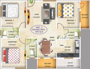 5 Elements Aditya Harmony - Floor plan