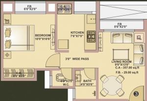 Squarefeet Green square - Floor plan