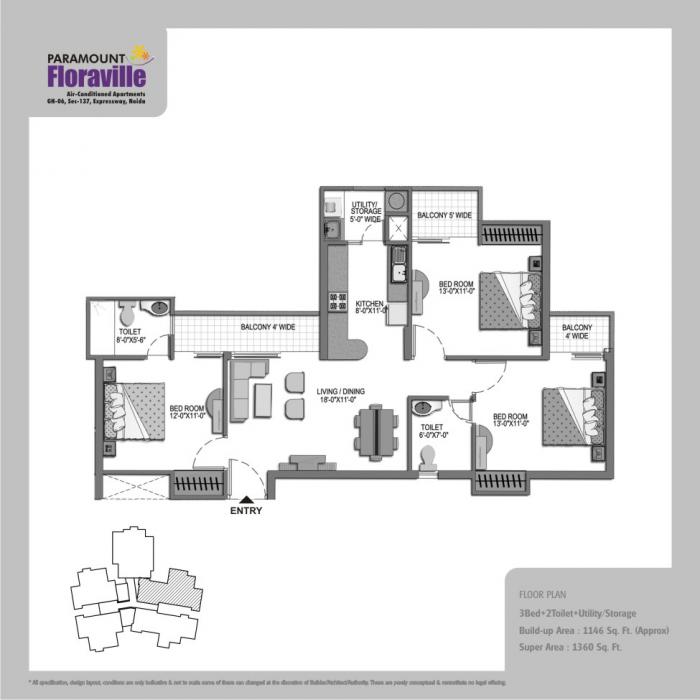 Paramount Floraville - Floor Plan