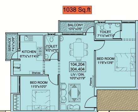 P dot G Matrix - Floor Plan