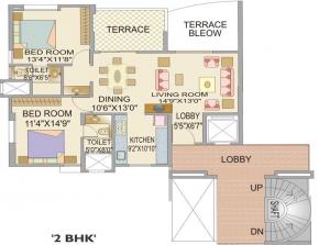 Pride Purple Ruby Park - Floor plan