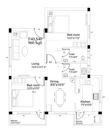 Ruby Deluxe - Floor Plan