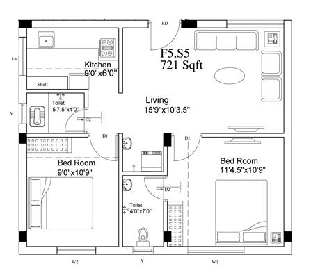 Ruby Deluxe - Floor Plan