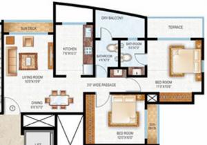 Raunak Tulip - Floor plan