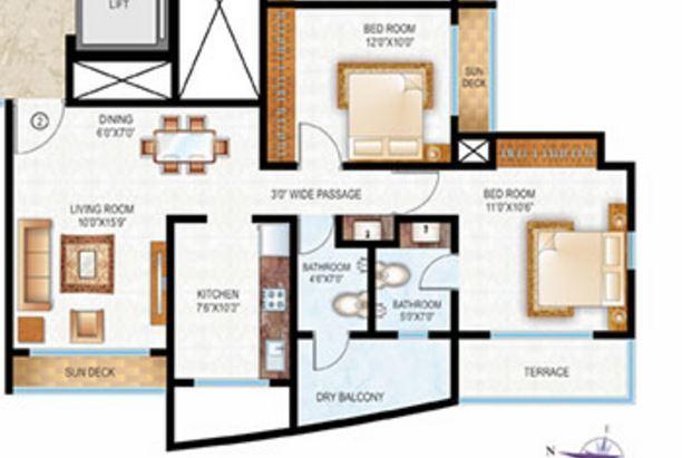 Raunak Tulip - Floor Plan