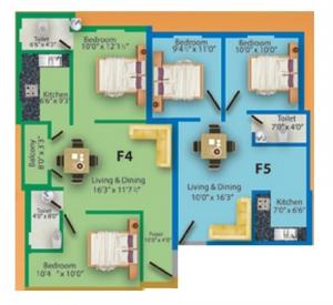 MS Charan MM Oasis Phase II - Floor plan
