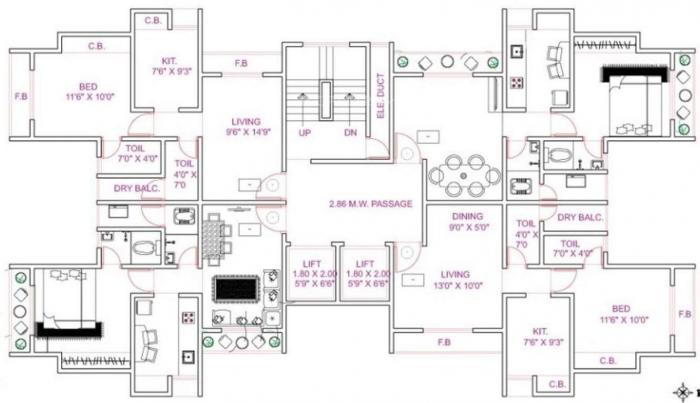 Jaydeep Prathamesh Towers - Site Plan