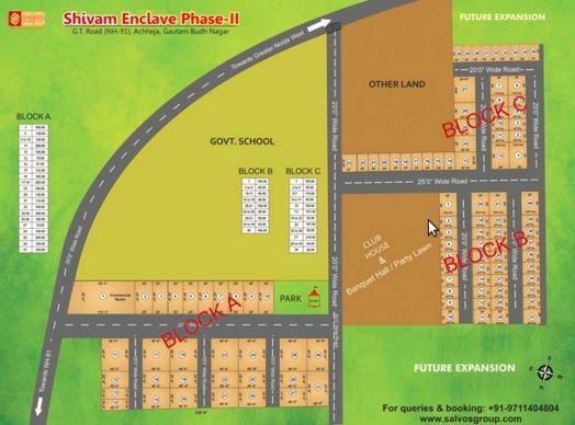 Salvos Shivam Enclave Plot - Master Plan