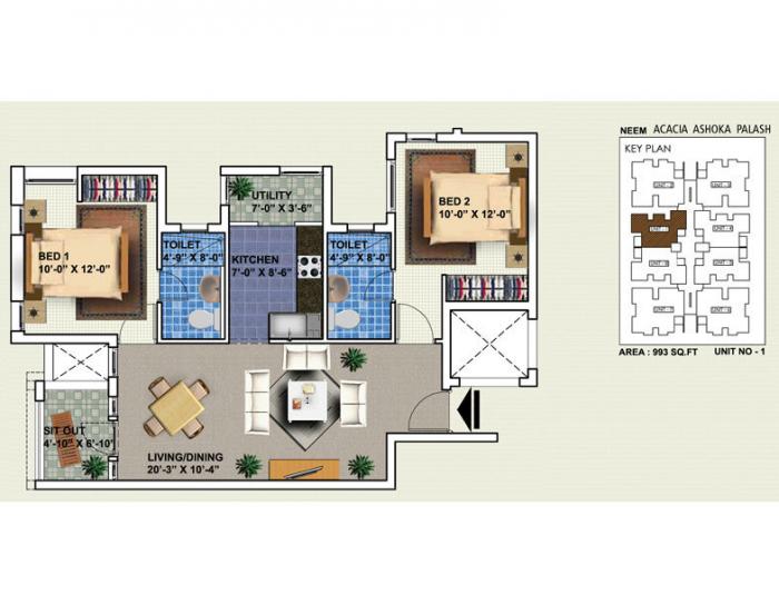 Sabari Serenity - Floor Plan