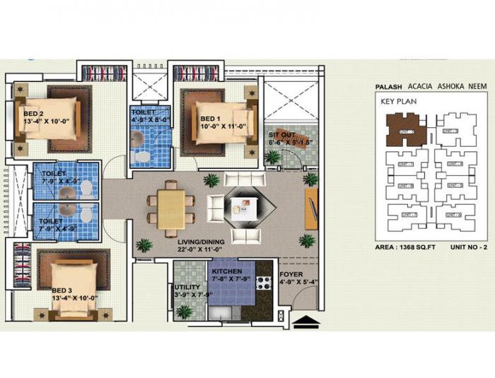 Sabari Serenity - Floor Plan