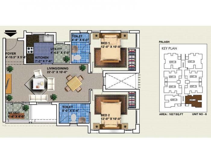 Sabari Serenity - Floor Plan