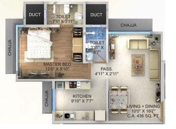 Triveni Fortune - Floor Plan